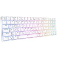 Клавиатура Royal Kludge RK100 (белый, RK Red) фото 3